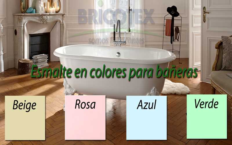 Pintura especial de bañeras en colores